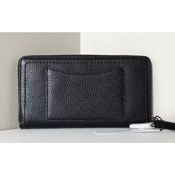 New Marc Jacobs The Groove Zip Around Continental Wallet Leather Black - Picture 2 of 4